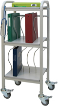 Winco Rolling Ring Binder Cart